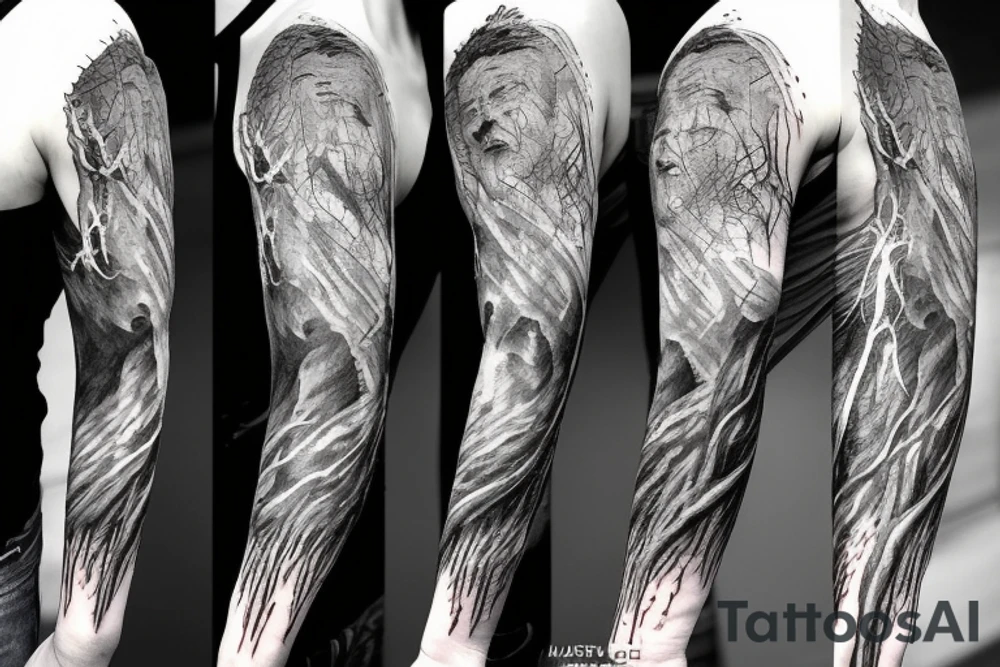 A Lord of the Rings inspired scene tattoo idea