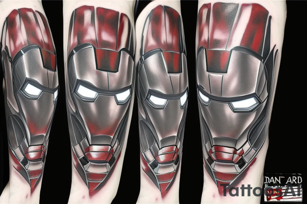 Iron Man dark Gothic tattoo idea