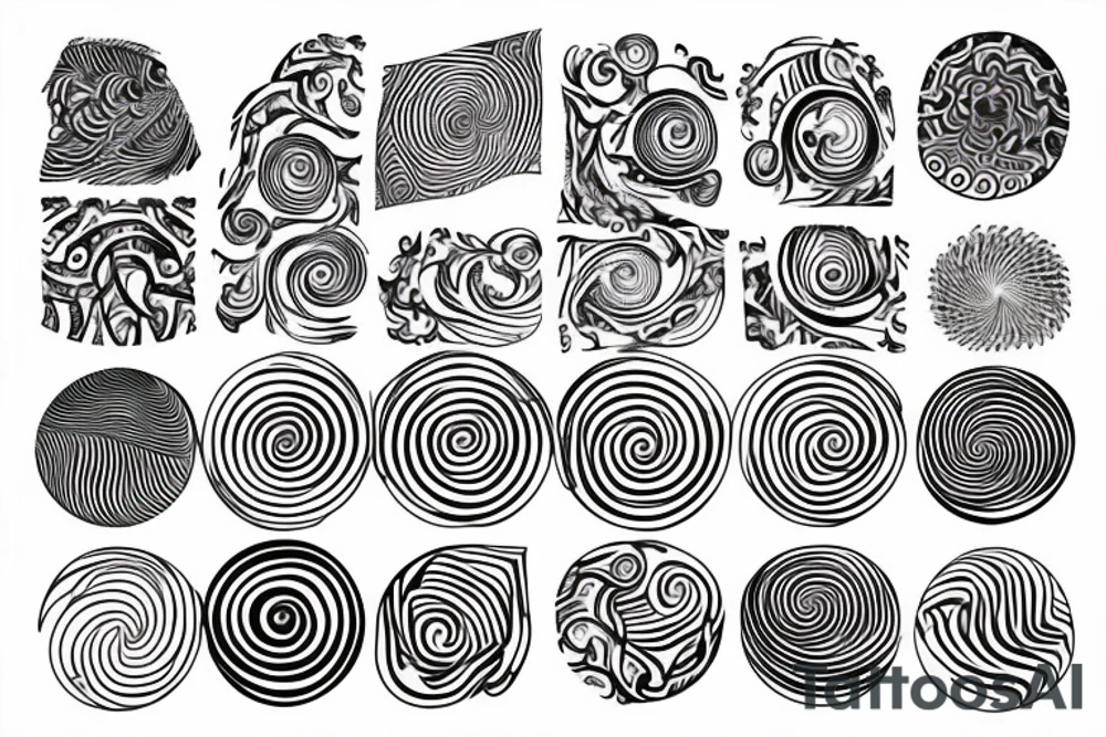 The golden ratio with spiral tattoo idea