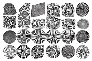 The golden ratio with spiral tattoo idea