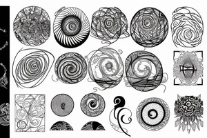 The golden ratio with spiral tattoo idea