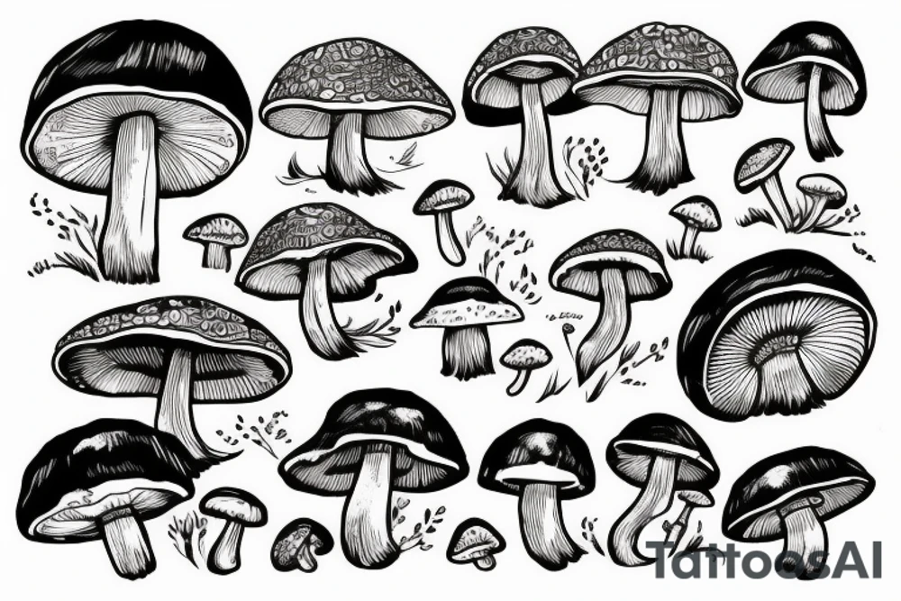 Mushroom tattoo idea