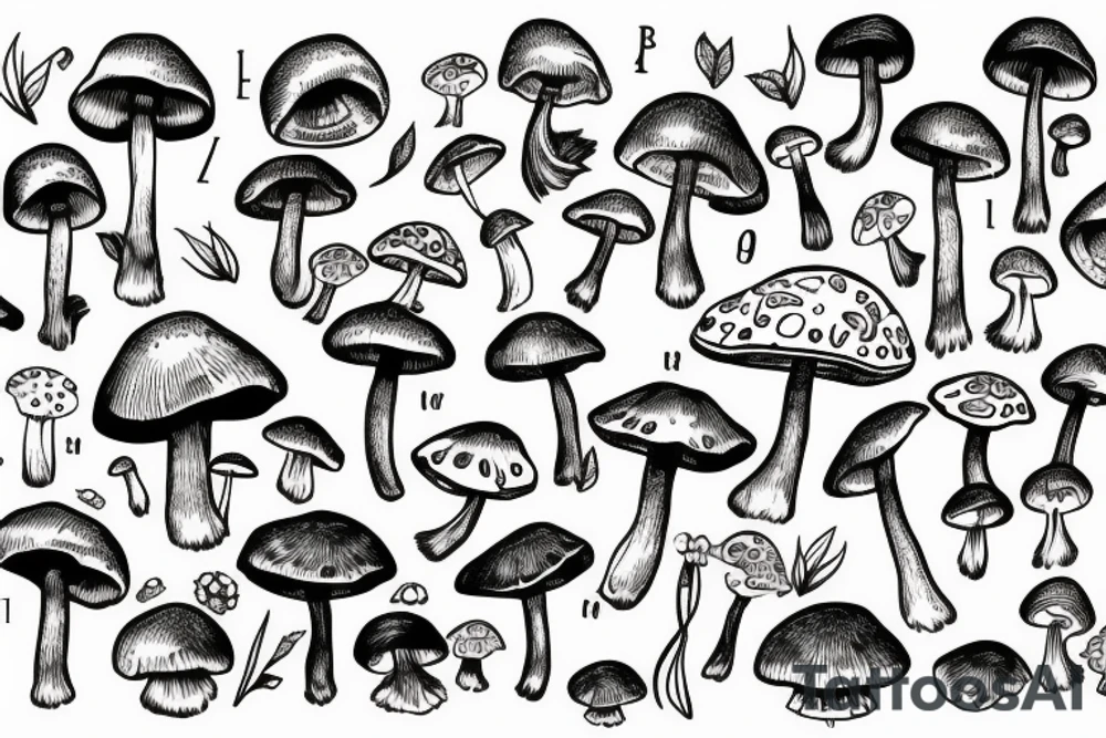 Mushroom tattoo idea