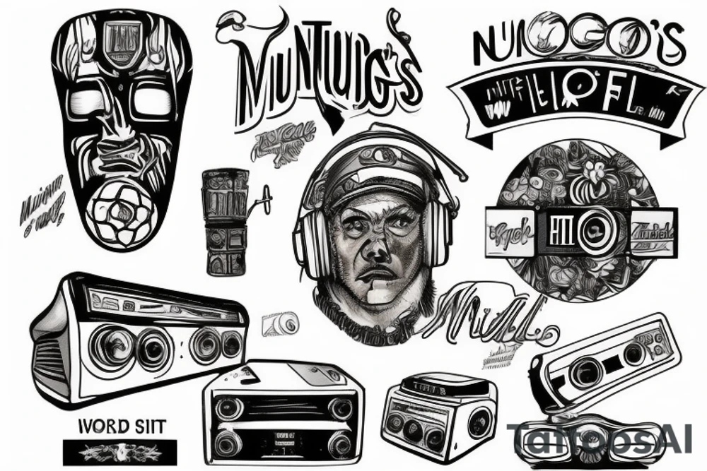 Mungo's Hi Fi, Newcastle, World Headquarters tattoo idea