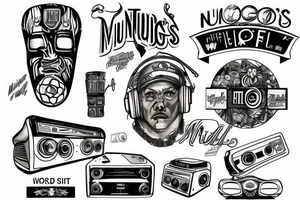 Mungo's Hi Fi, Newcastle, World Headquarters tattoo idea