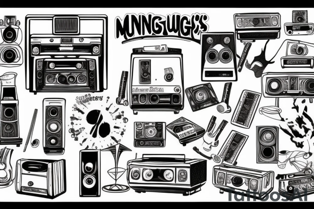 Mungo's Hi Fi, Newcastle, World Headquarters tattoo idea