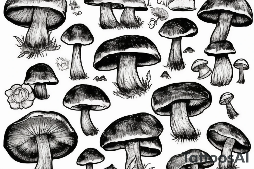Mushroom tattoo idea