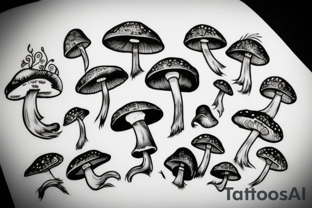 Mushroom tattoo idea
