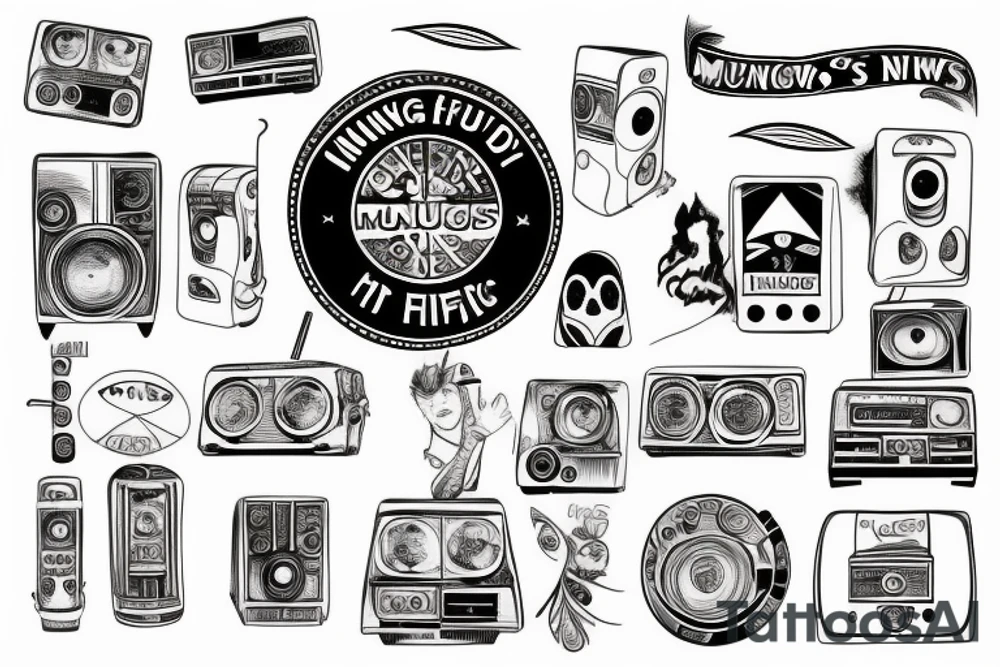 Mungo's Hi Fi, Newcastle, World Headquarters tattoo idea