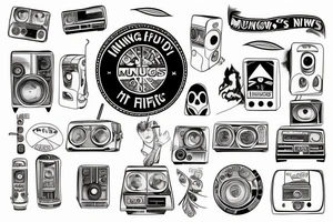 Mungo's Hi Fi, Newcastle, World Headquarters tattoo idea