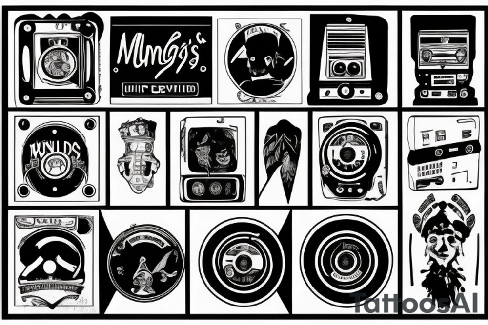 Mungo's Hi Fi, Newcastle, World Headquarters tattoo idea