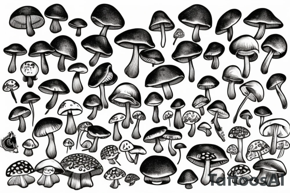 Mushroom tattoo idea