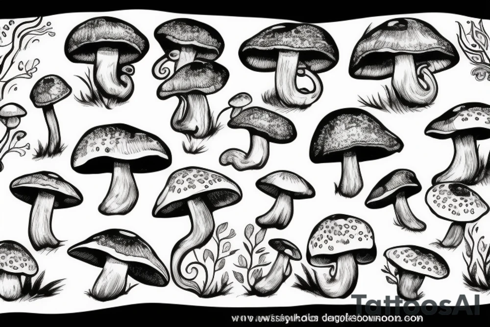 Mushroom tattoo idea