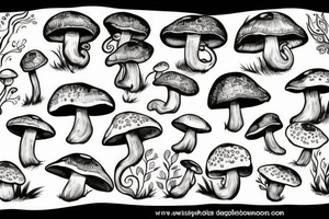 Mushroom tattoo idea