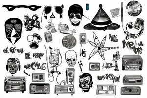 Mungo's Hi Fi, Rave, MDMA, drugs, Newcastle city tattoo idea