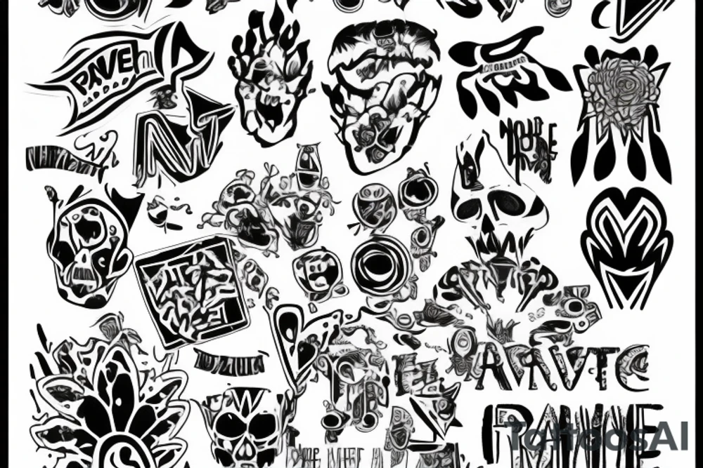 Rave, MDMA, Newcastle city tattoo idea