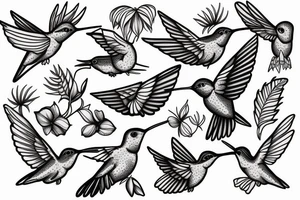 hummingbird tattoo idea