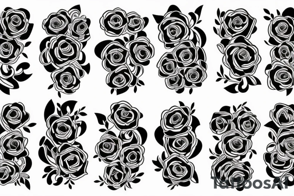 rose and guns tattoo idea