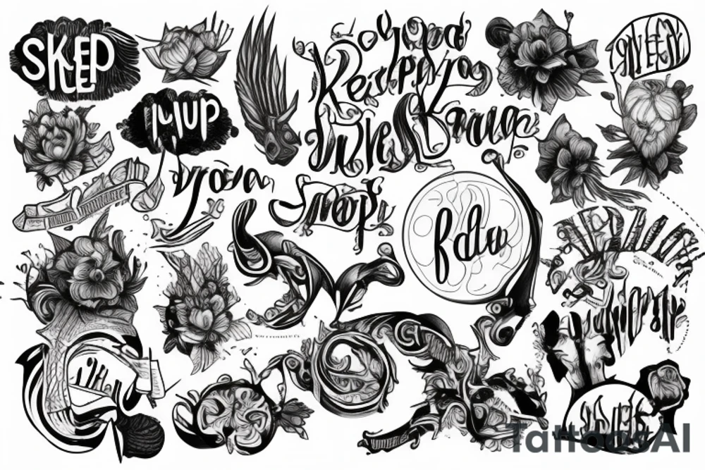 The word Keep tattoo idea