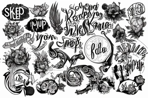 The word Keep tattoo idea