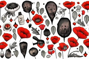 Poppy tattoo idea