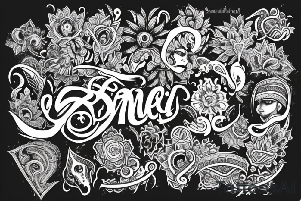 Name of sankul anushka tattoo idea