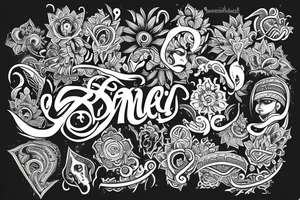 Name of sankul anushka tattoo idea