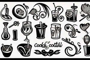 Cocktail tattoo idea