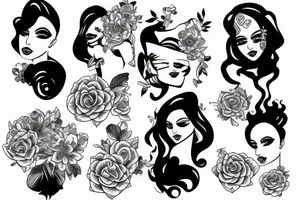 Mulher de patolino tattoo idea