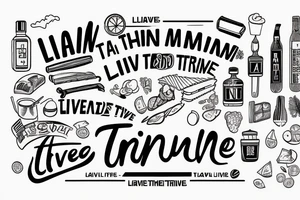 Train travel live for the moment food enjoy life drink tattoo idea