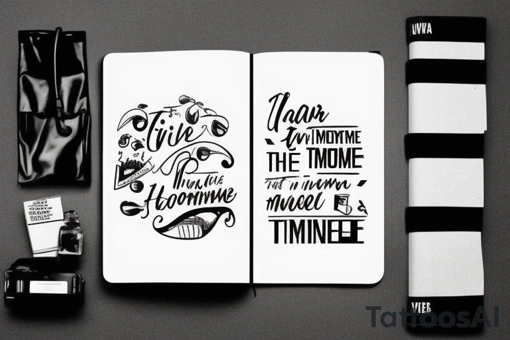 Train travel live for the moment food enjoy life drink friends tattoo idea