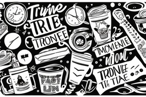 Train travel live for the moment food enjoy life drink friends tattoo idea