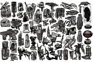 megapolis post-apocalypse tattoo idea