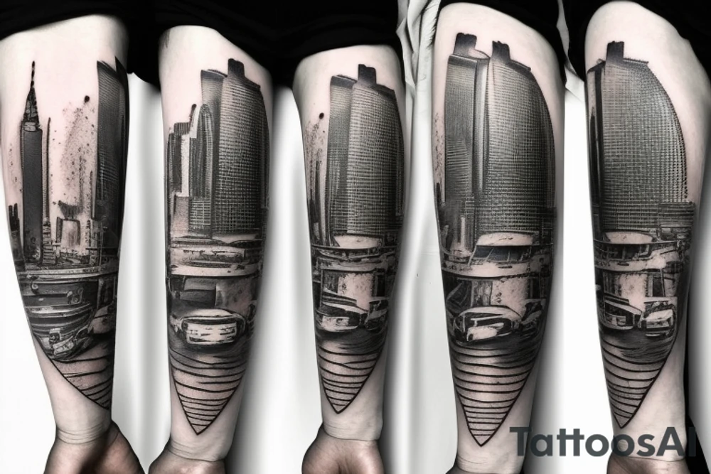 megapolis post-apocalypse tattoo idea