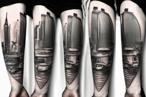 megapolis post-apocalypse tattoo idea