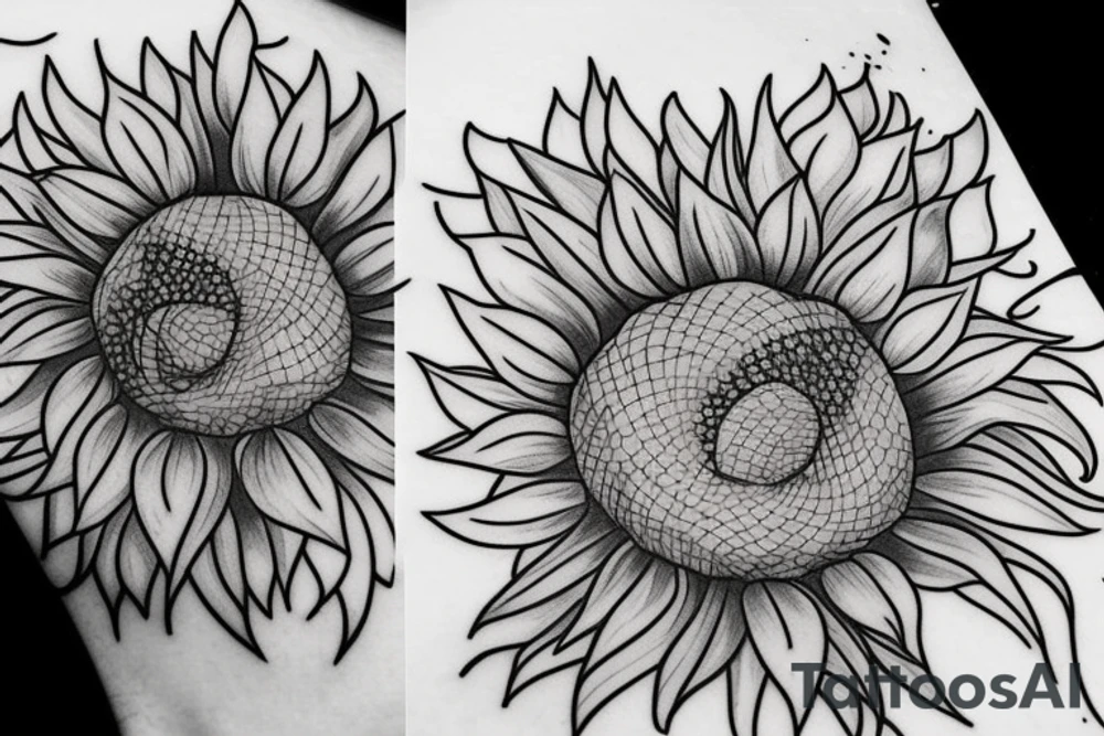 Sunflower tattoo tattoo idea