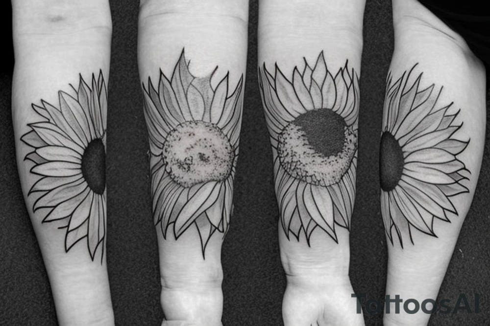 Sunflower tattoo tattoo idea