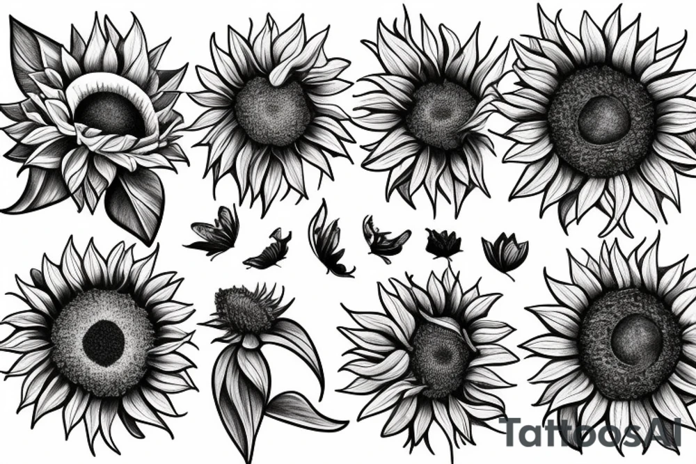 Sunflower tattoo tattoo idea