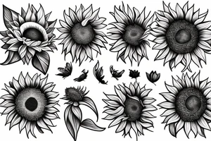 Sunflower tattoo tattoo idea