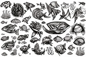 Deep sea diver tattoo idea