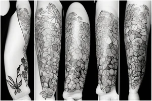 Lightbulb with flowers tattoo idea