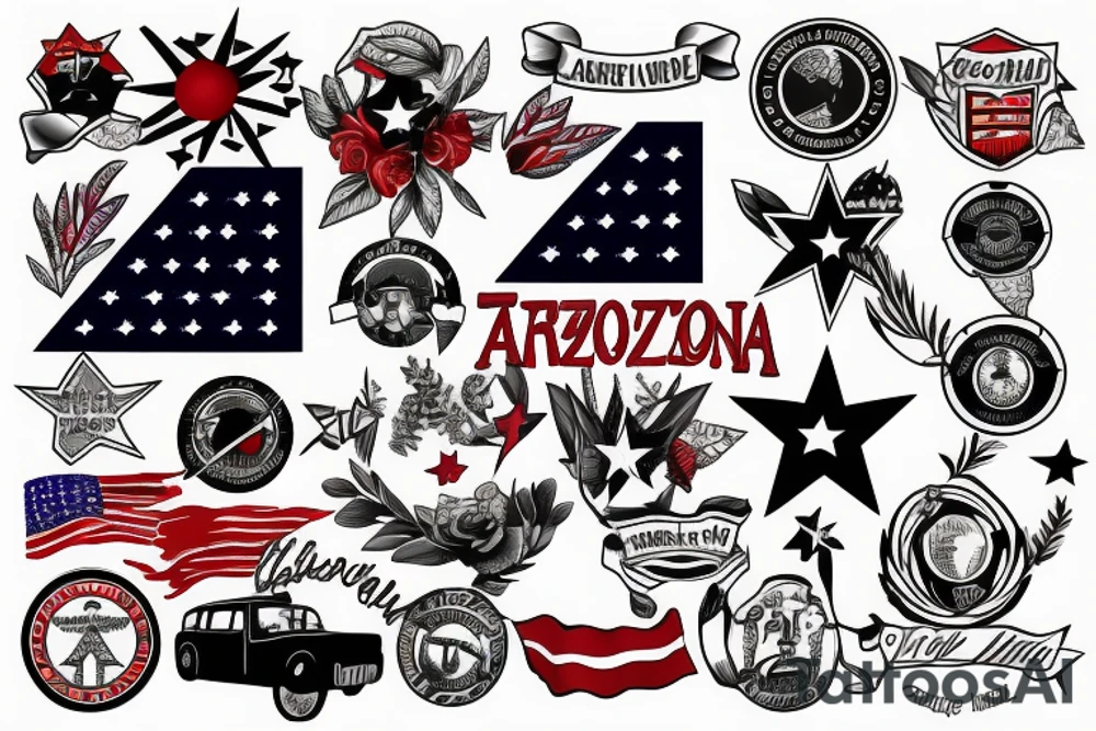 Arizona flag tattoo idea