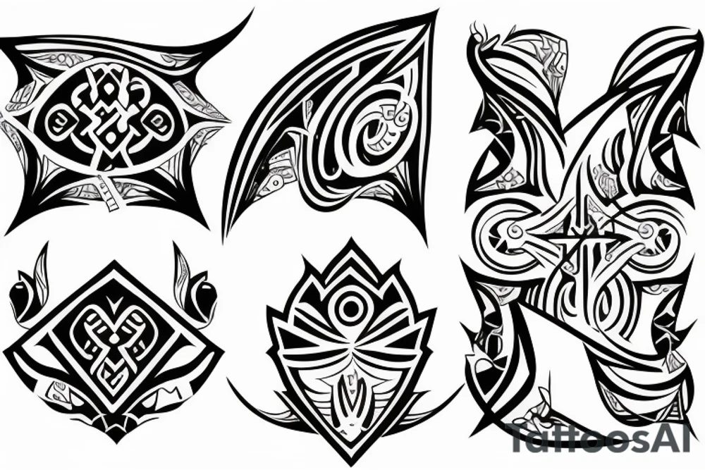 5 cheverons tattoo idea