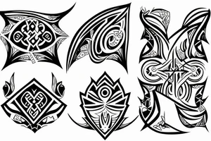 5 cheverons tattoo idea