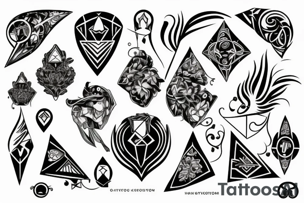 5 cheverons tattoo idea