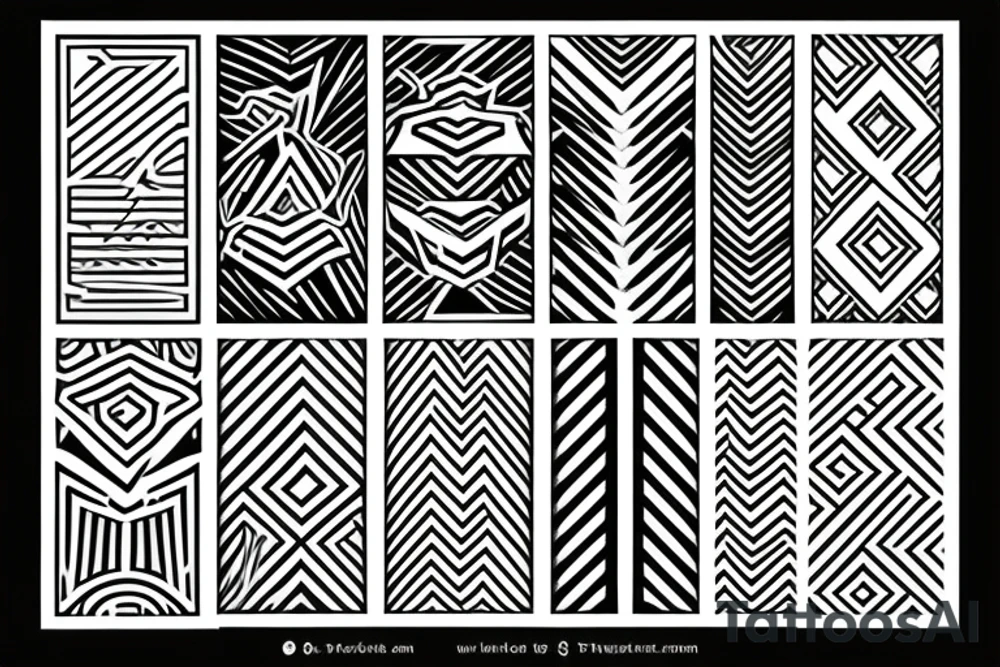 5 chevrons tattoo idea
