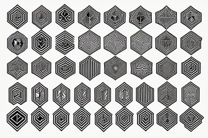 5 chevrons tattoo idea