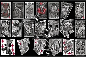 Gambling Addiction Devil Dealer tattoo idea