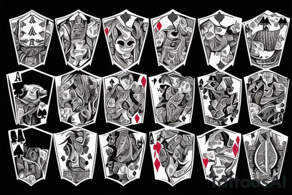 Gambling Addiction Devil Dealer tattoo idea