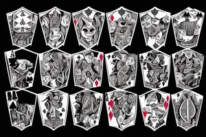 Gambling Addiction Devil Dealer tattoo idea